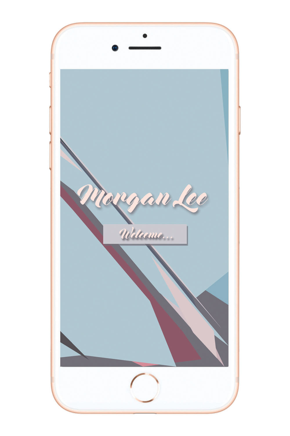 web design - mobile photoshop comp portfolio for a classmate